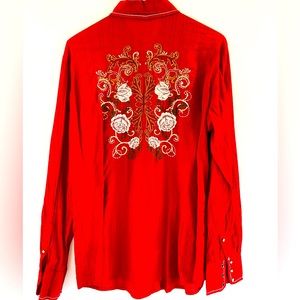 Ariat embroidered cowboy shirt